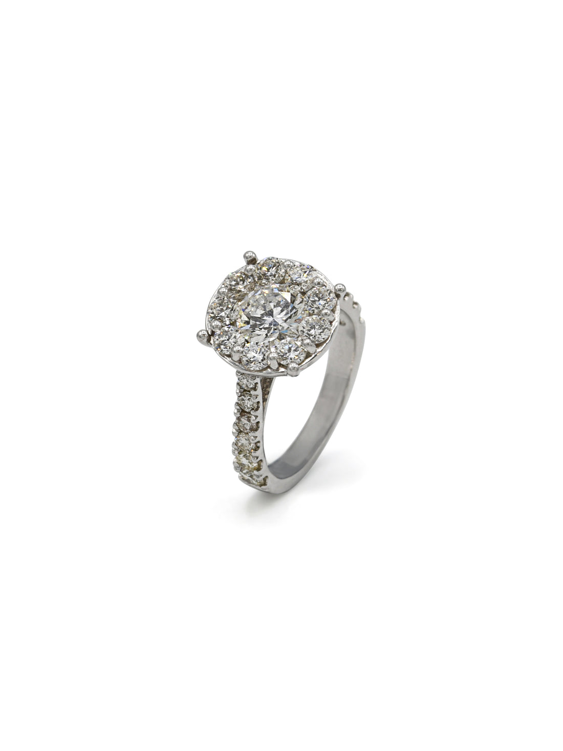 950 Platinum Diamond Ring 22 Dia 2.37ct - Roop Darshan