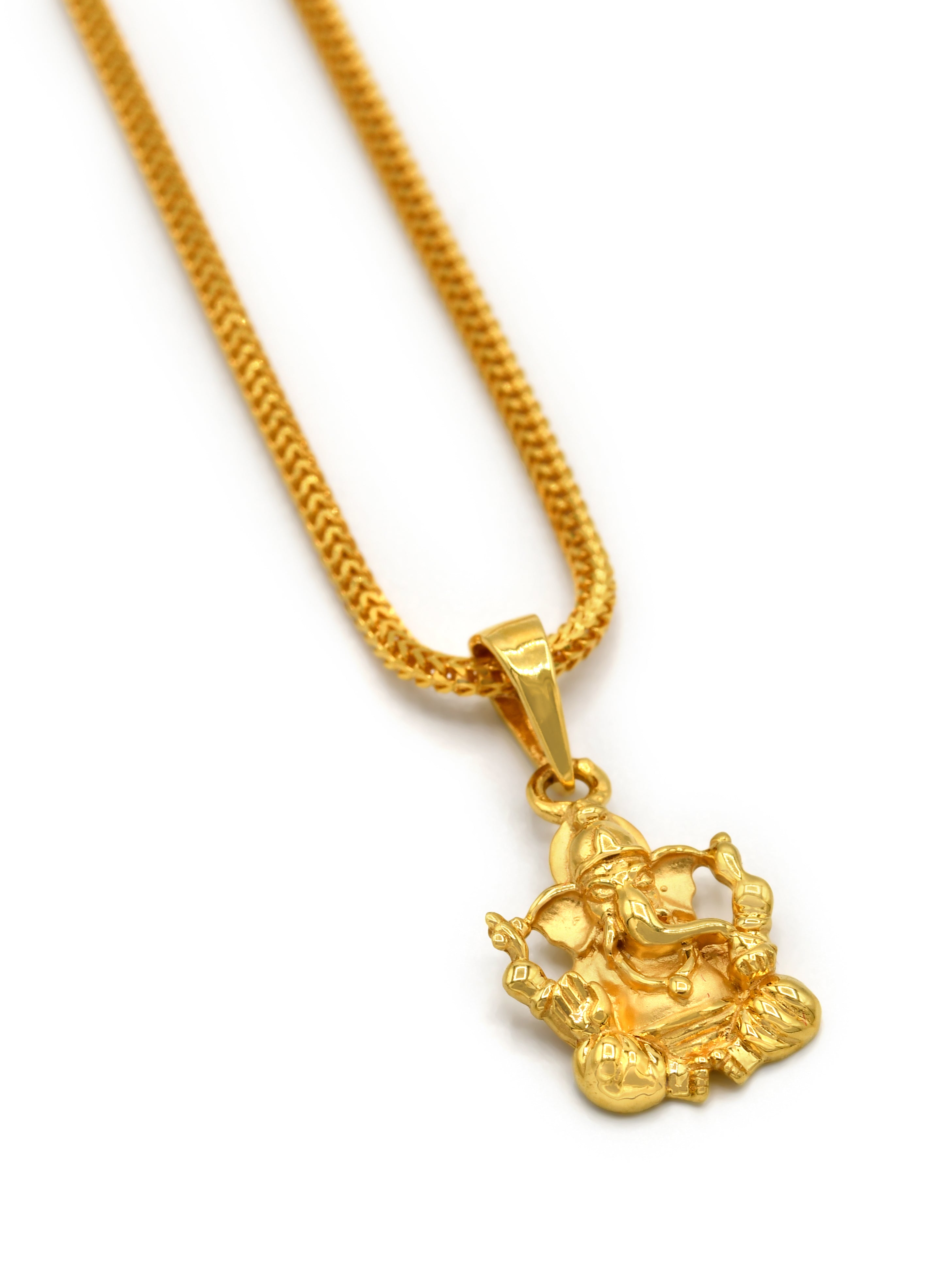 22ct Gold Ganesh Pendant - Roop Darshan
