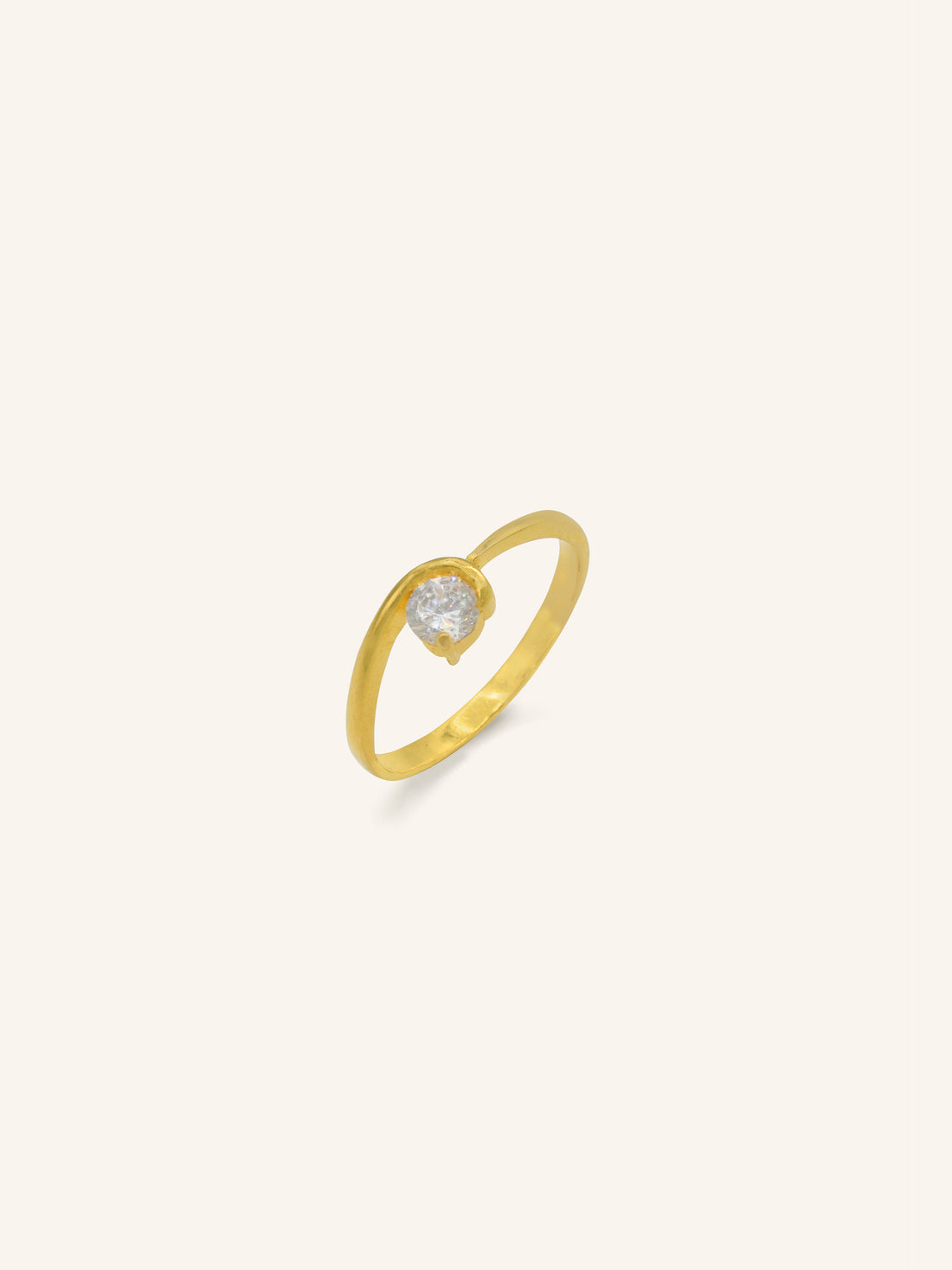 22ct Gold CZ Ladies Ring 2.59 GMS - Roop Darshan