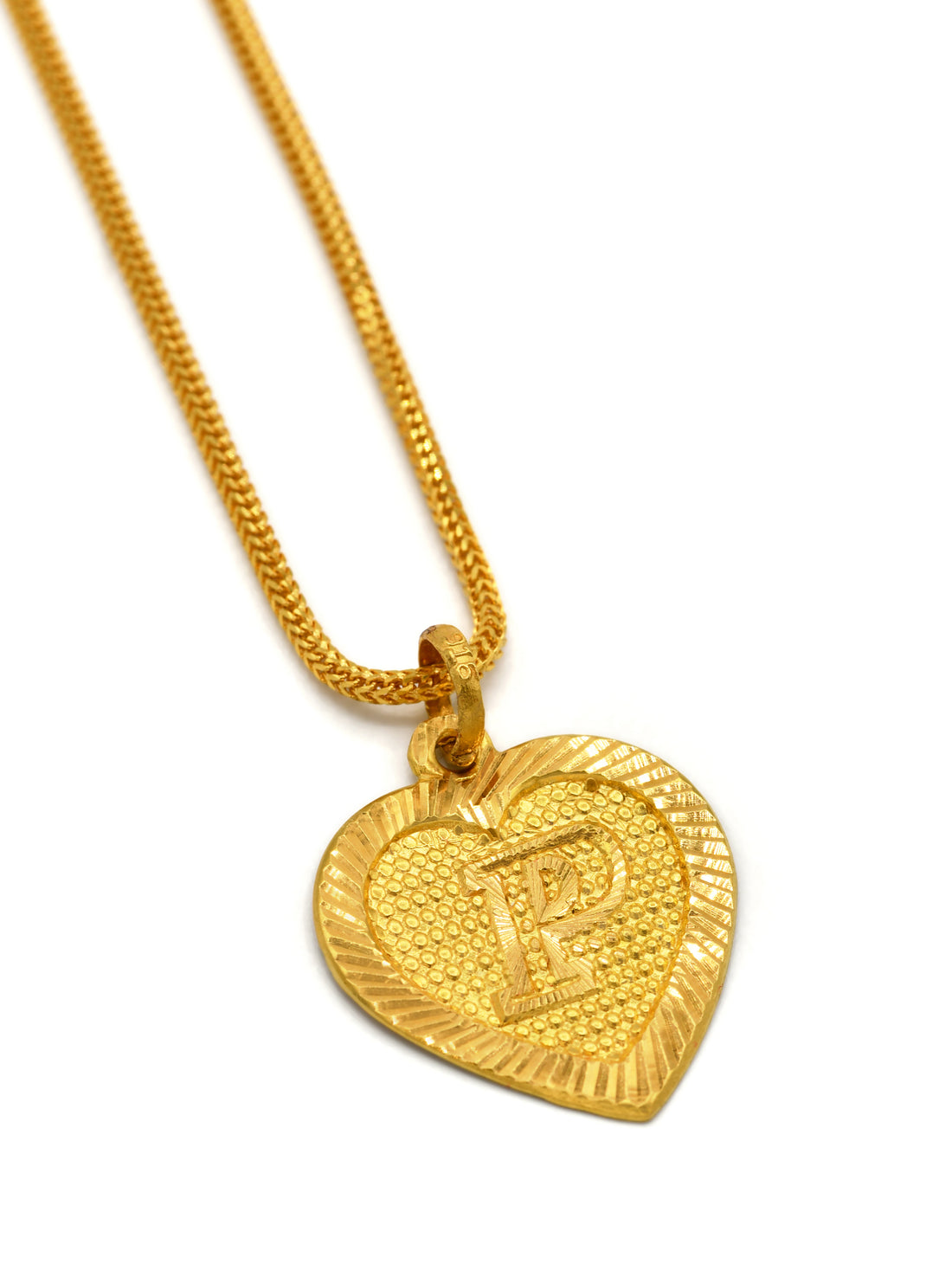 22ct Gold &quot;P&quot; Pendant