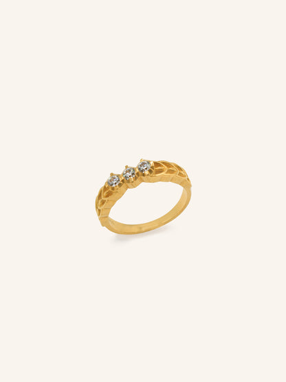 22ct Gold CZ Band Ring 5.08 GMS - Roop Darshan