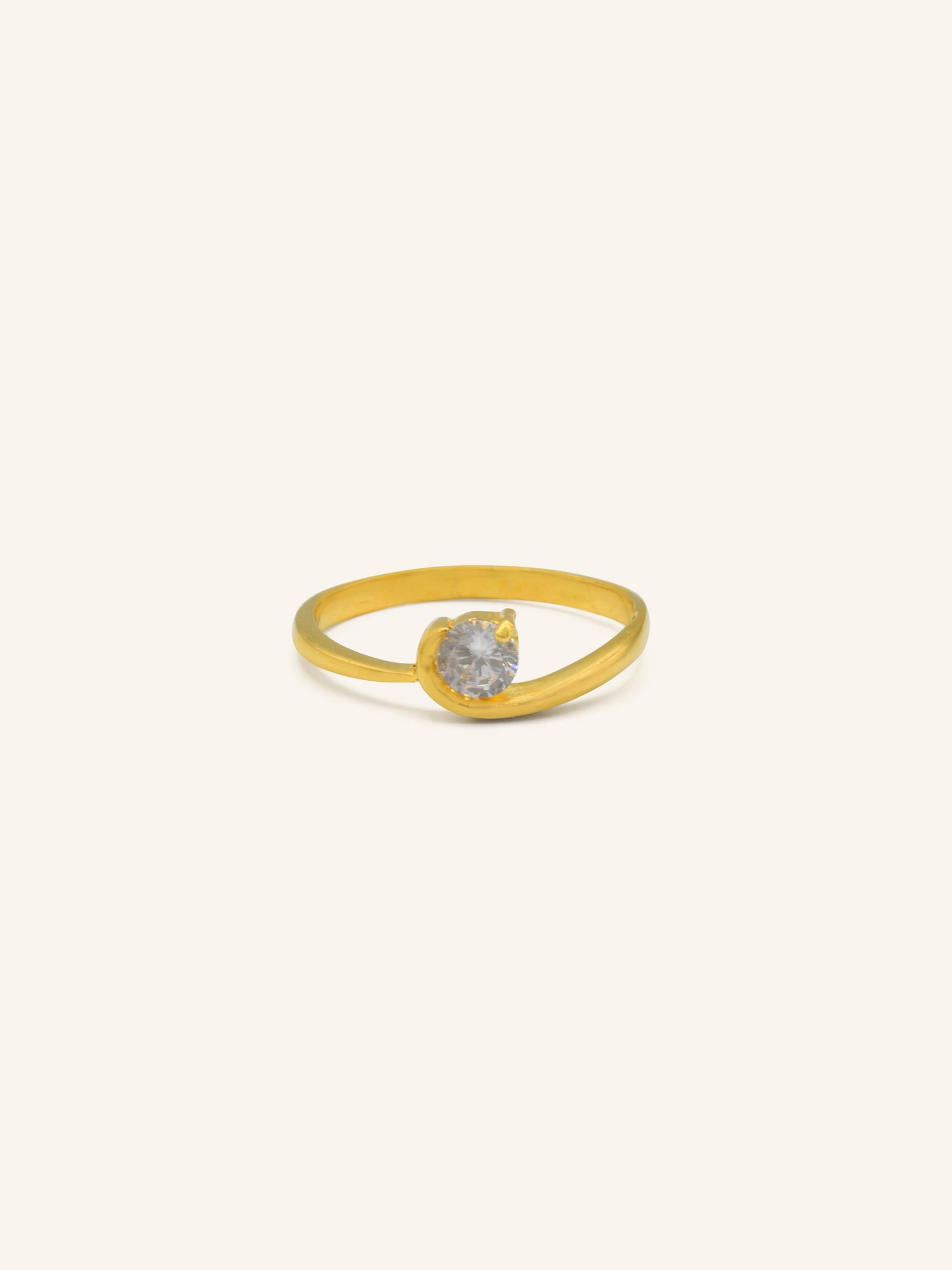 22ct Gold CZ Ladies Ring 2.59 GMS - Roop Darshan