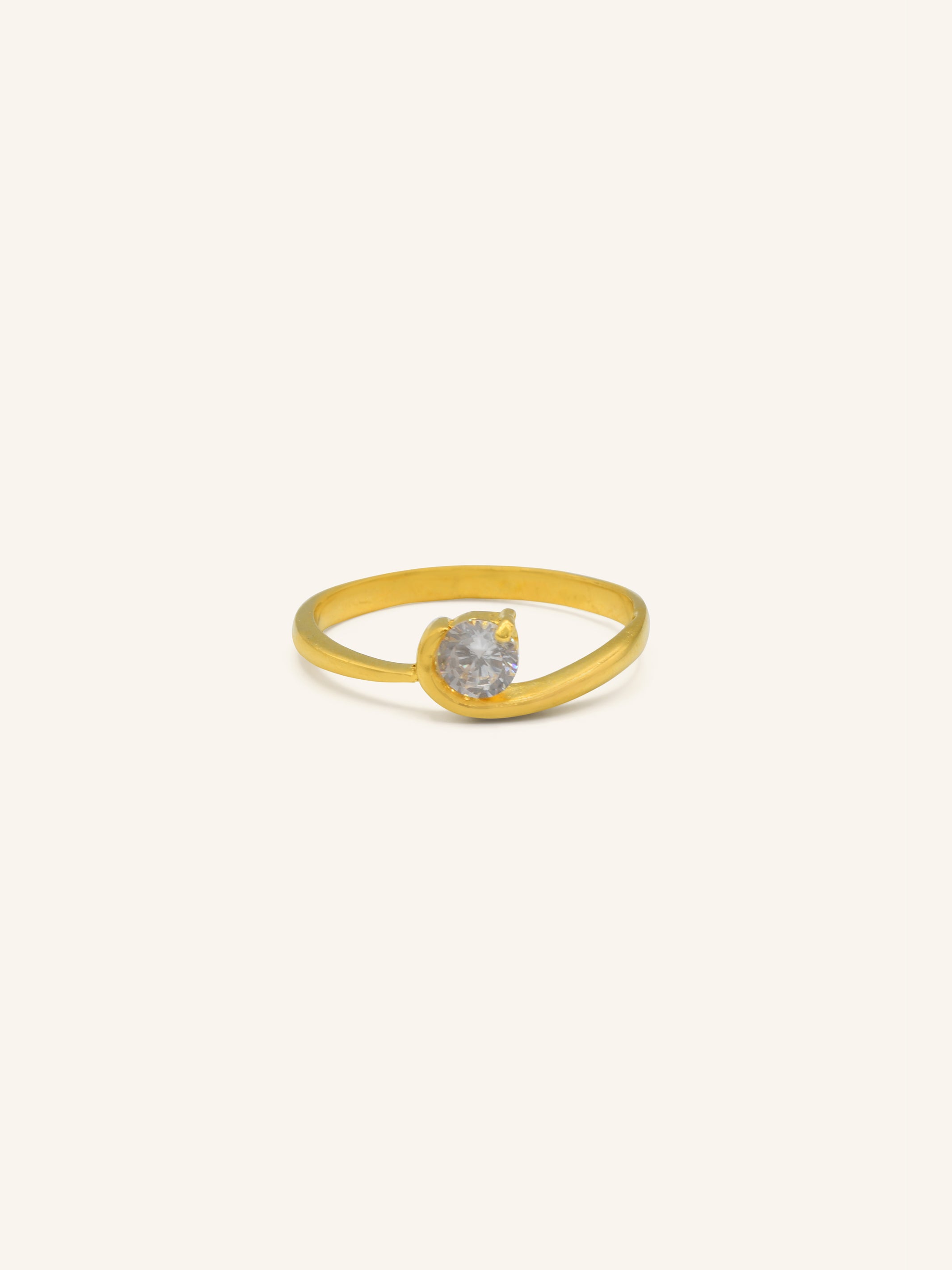 22ct Gold CZ Ladies Ring 2.59 GMS - Roop Darshan