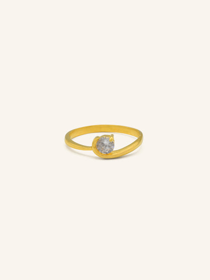 22ct Gold CZ Ladies Ring 2.59 GMS - Roop Darshan