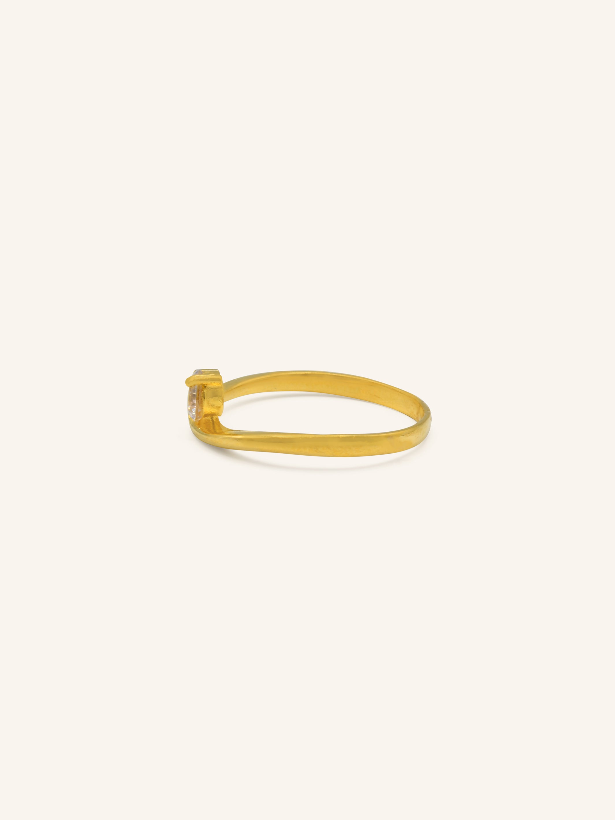 22ct Gold CZ Ladies Ring 2.59 GMS - Roop Darshan