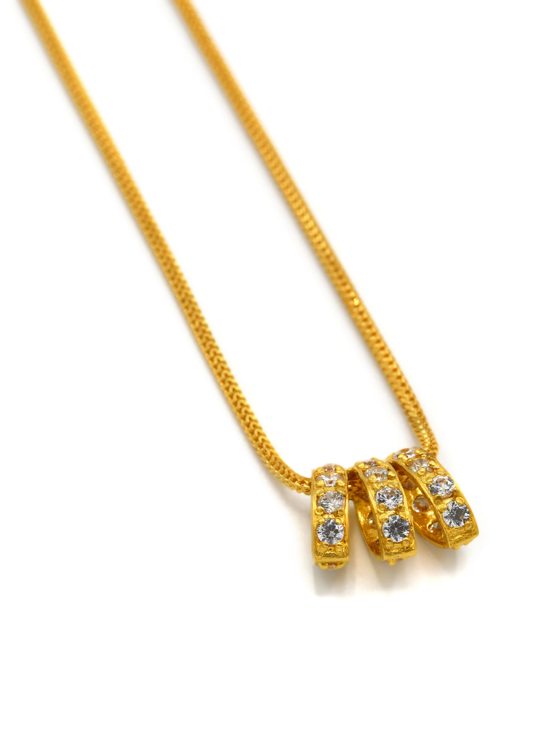 22ct Gold CZ Pendant