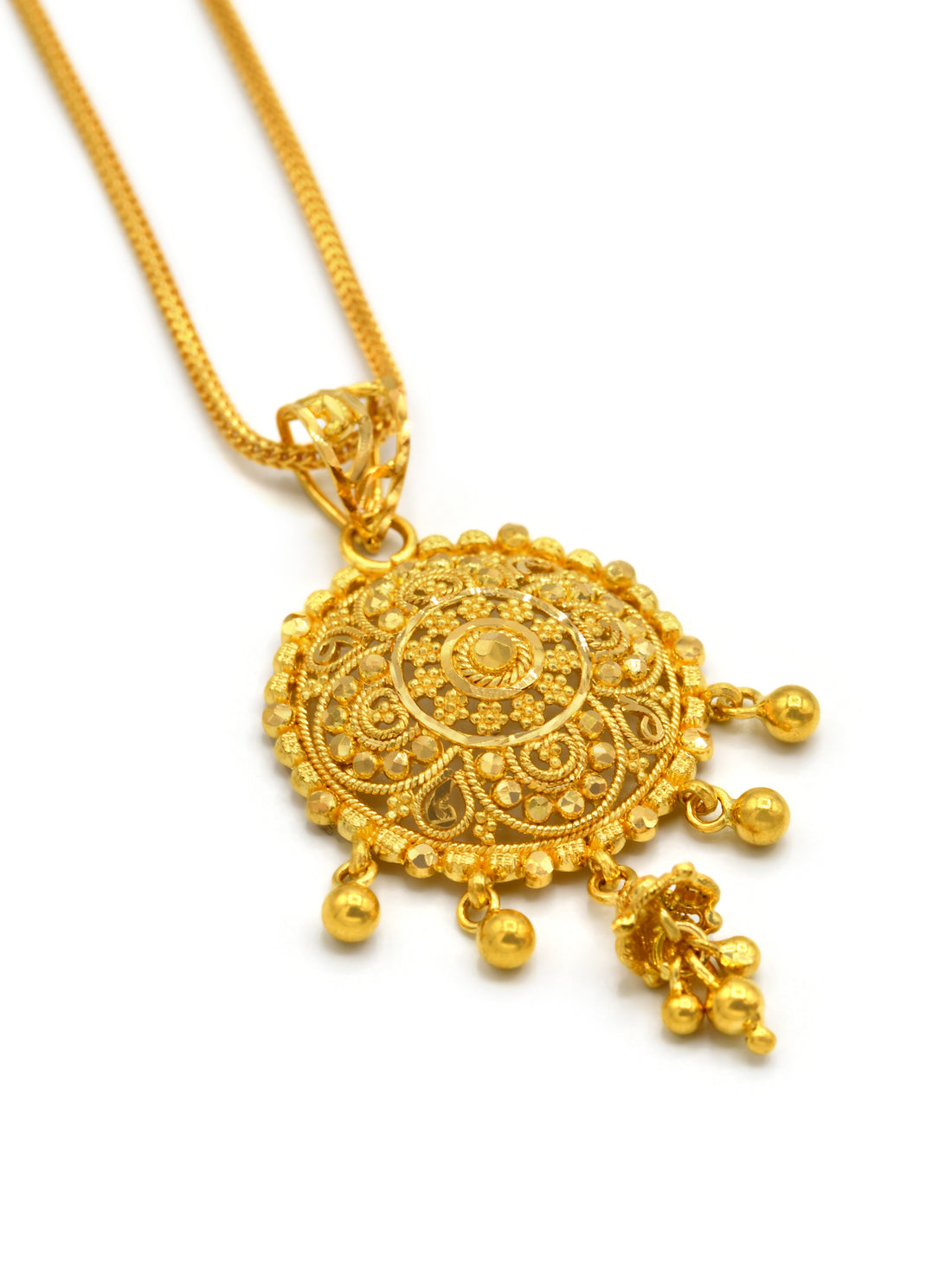 22ct Gold Round Pendant