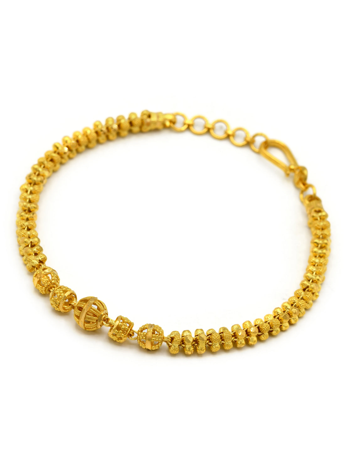 22ct Gold Ball Ladies Bracelet