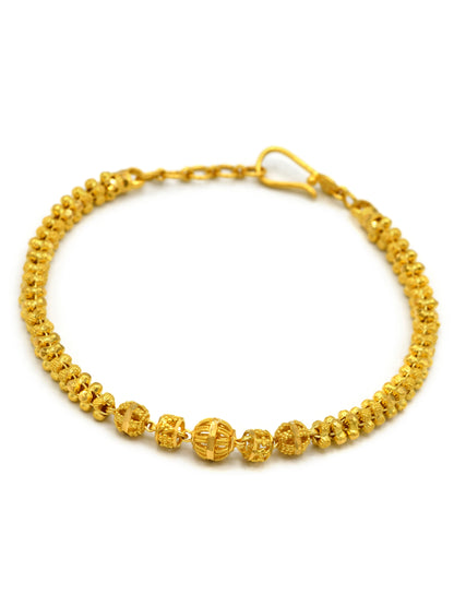 22ct Gold Ball Ladies Bracelet - Roop Darshan