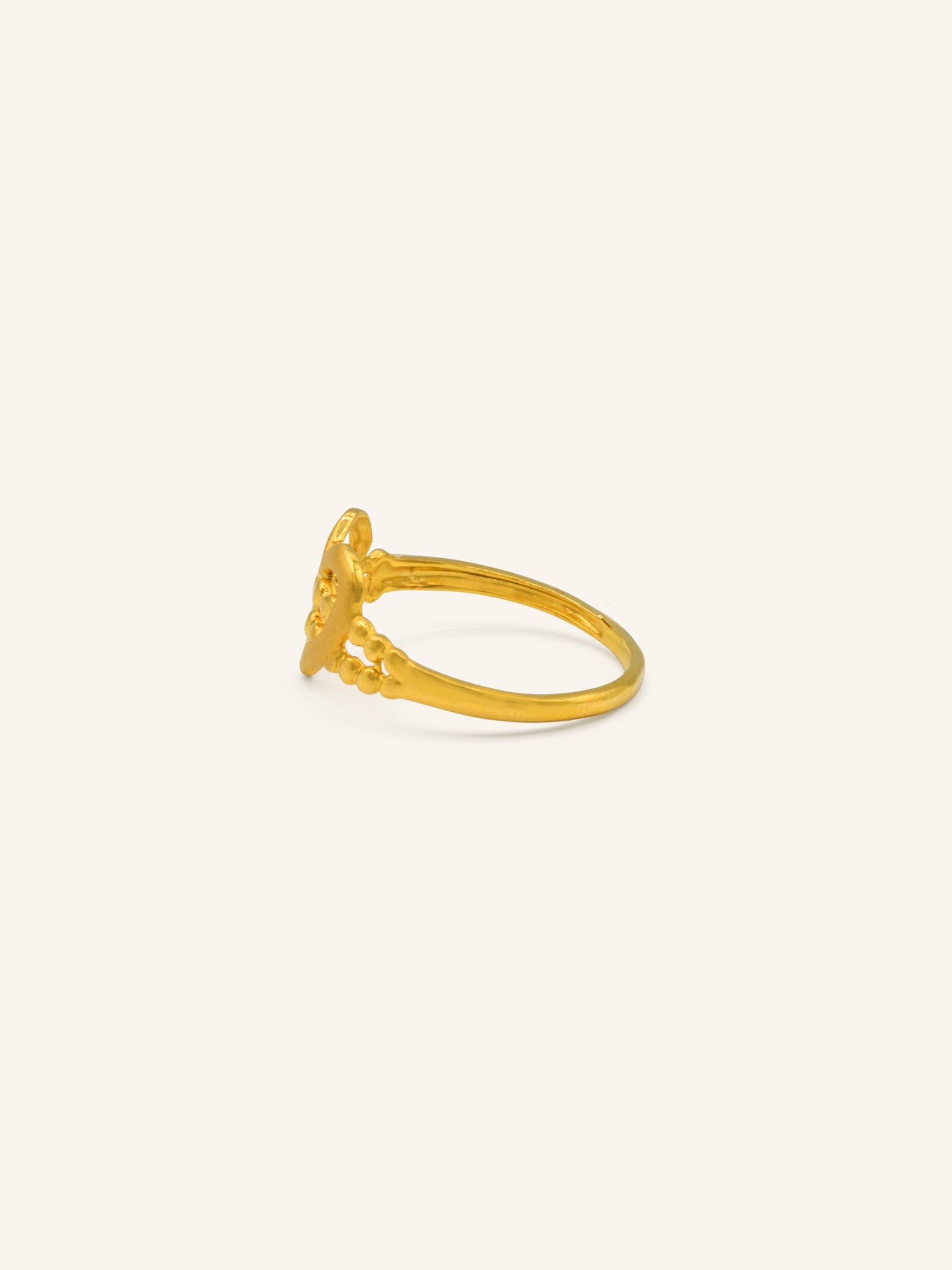 22ct Gold Heart Ladies Ring 2.03 GMS - Roop Darshan