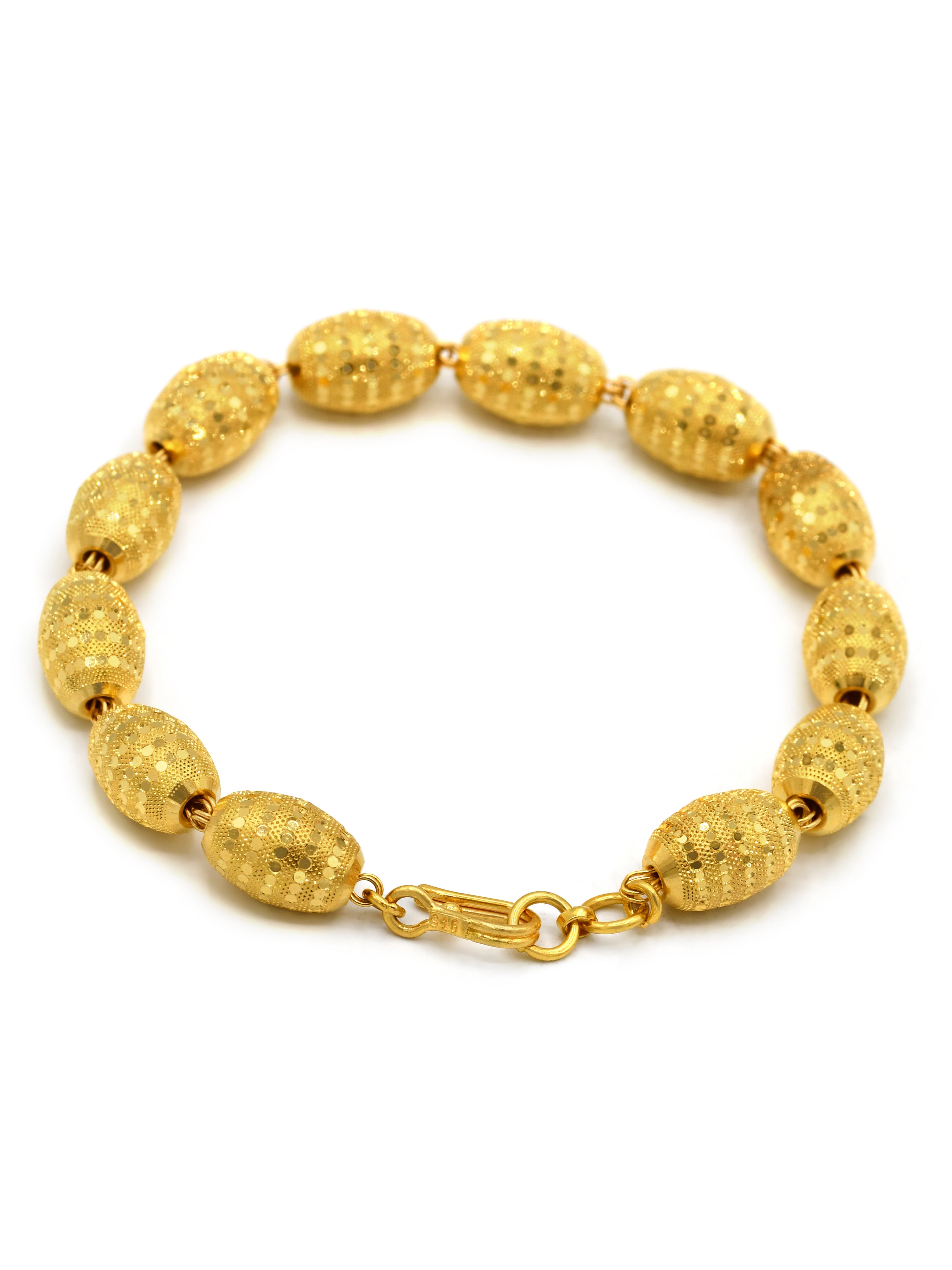 22ct Gold Ball Ladies Bracelet - Roop Darshan