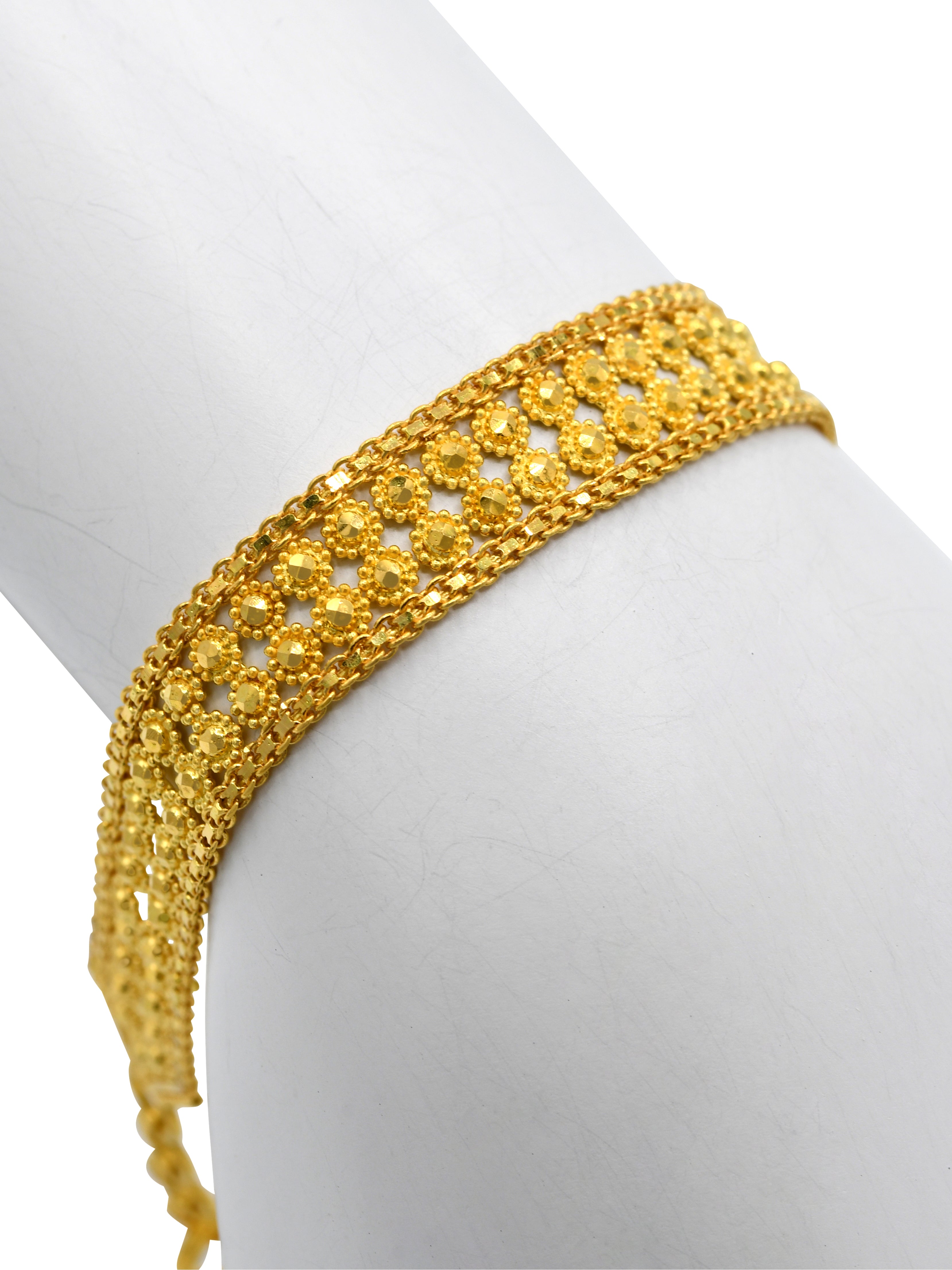 22ct Gold Filligree Ladies Bracelet