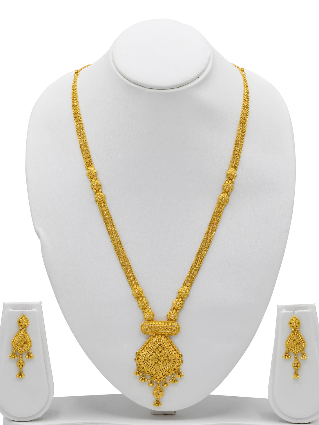 22ct Gold Necklace Set - Roop Darshan