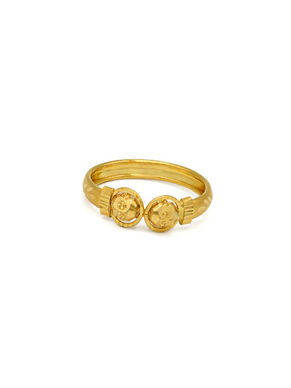 22ct Gold Ball Ladies Ring 1.71 GMS