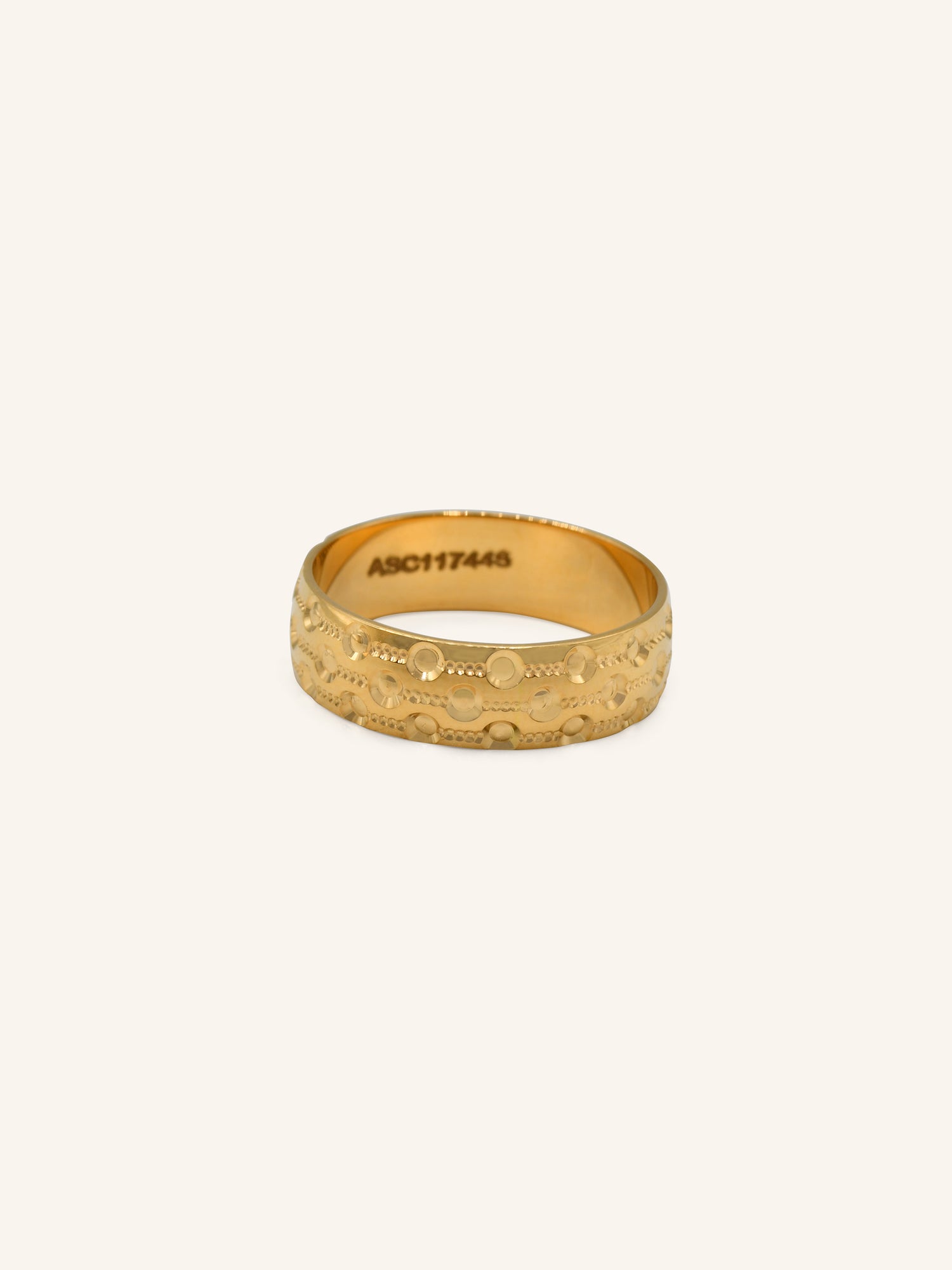 22ct Gold Band Ring 5.50 GMS - P1/2 - Roop Darshan