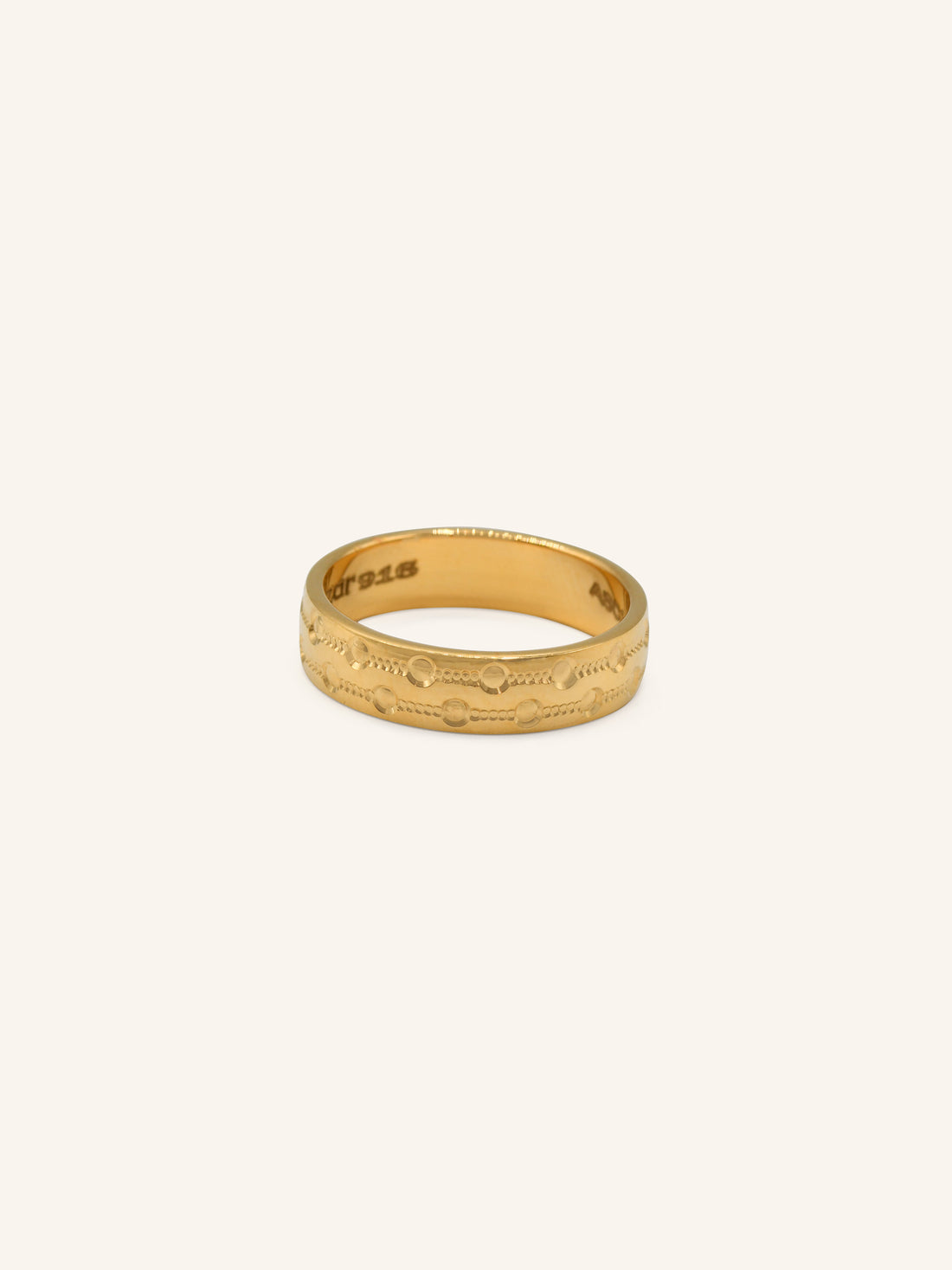 22ct Gold Band Ring 4.90 GMS - L - Roop Darshan