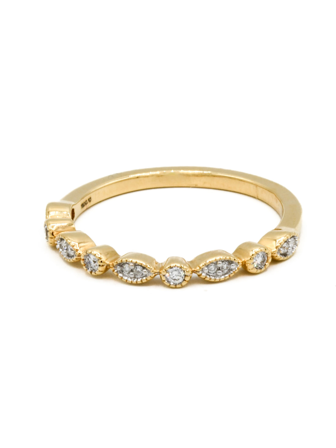 18ct Gold 0.10ct Diamond Ladies Ring - Roop Darshan