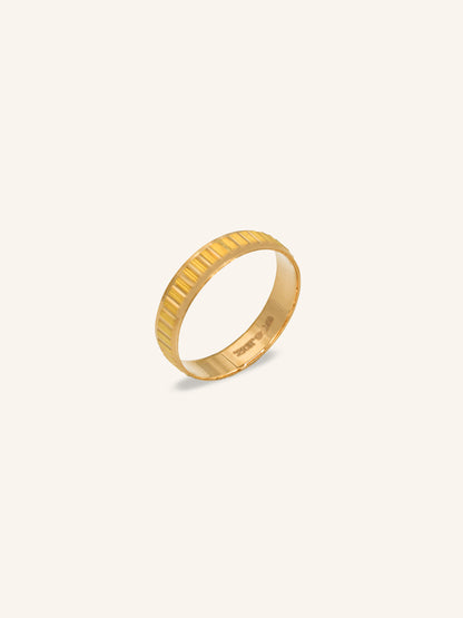 22ct Gold Band Ring 2.80 GMS - T - Roop Darshan
