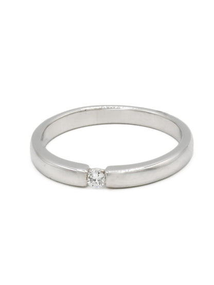 18ct White Gold 0.05ct Diamond Ring - Roop Darshan