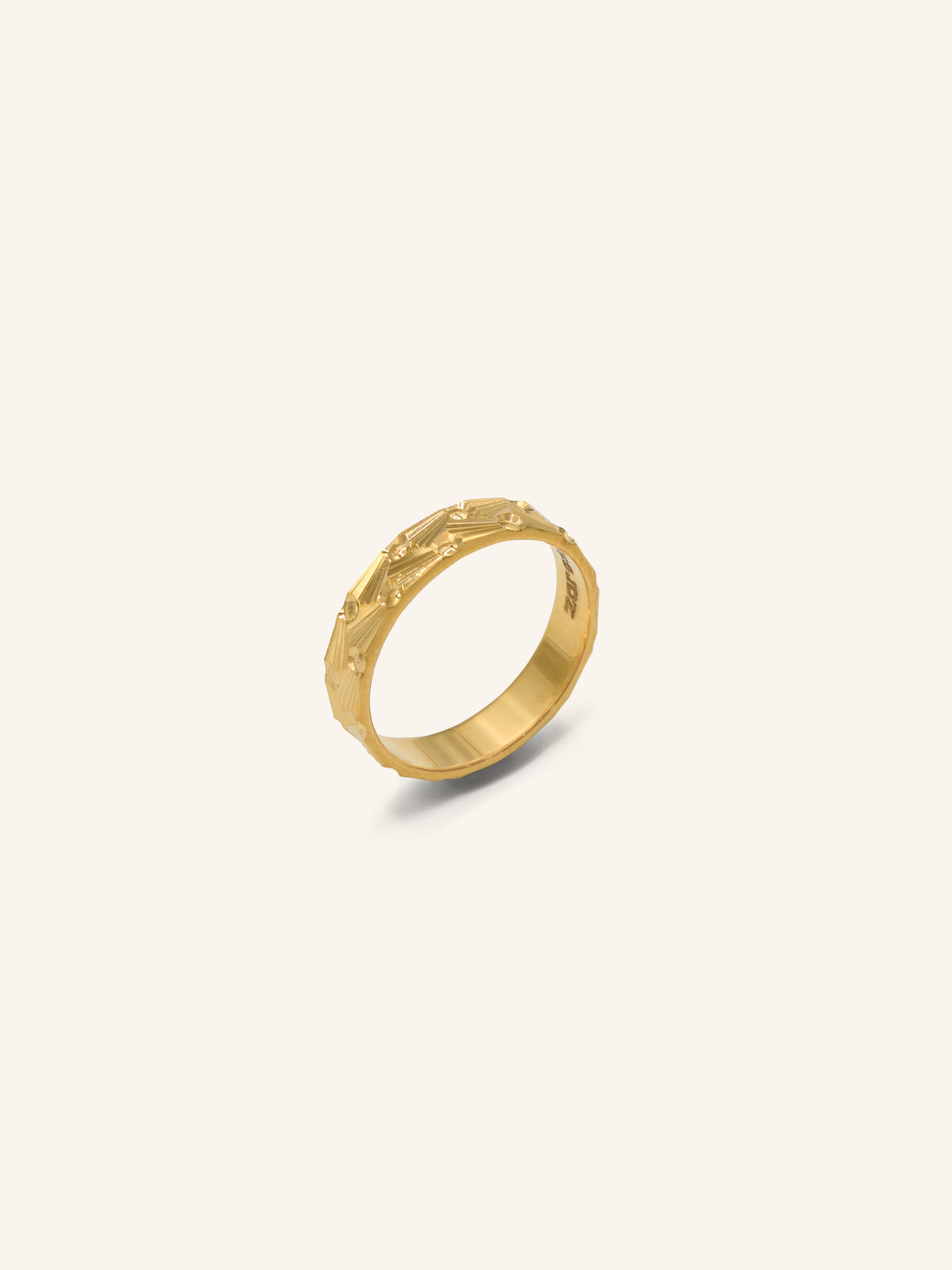 22ct Gold Band Ring 3.40 GMS - L - Roop Darshan