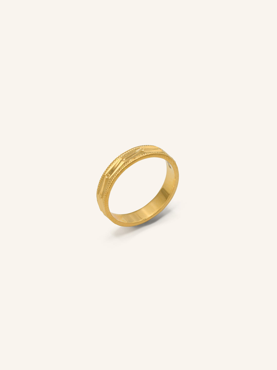 22ct Gold Band Ring 3.70 GMS - L1/2 - Roop Darshan