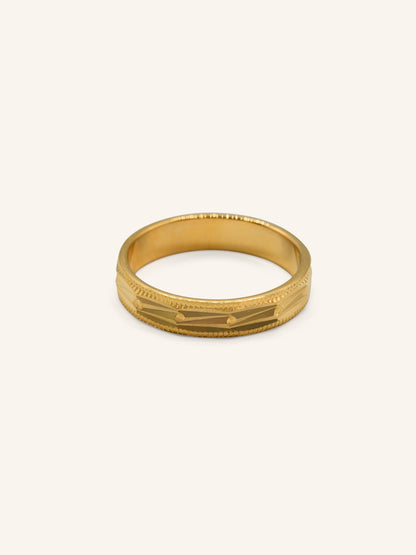 22ct Gold Band Ring 3.70 GMS - L1/2 - Roop Darshan