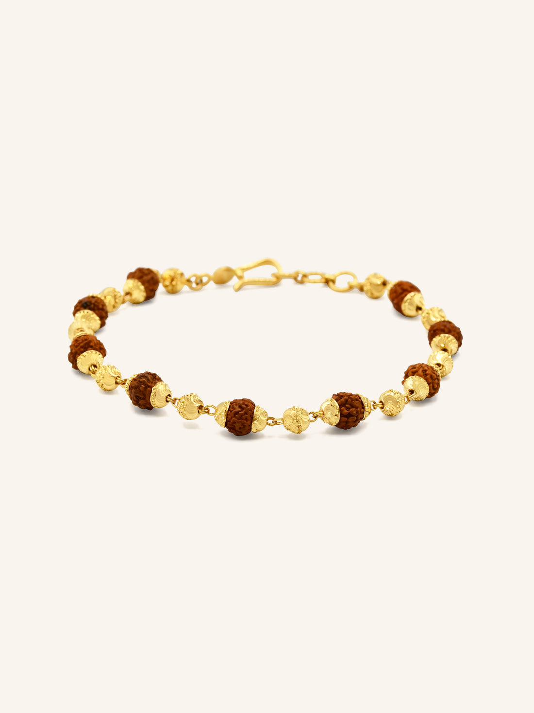 22ct Gold Rudraksha Bracelet 6.54 GMS - Roop Darshan