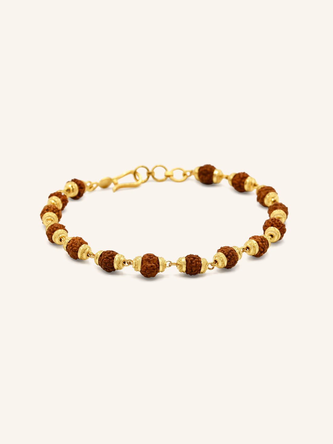 22ct Gold Rudraksha Bracelet 6.19 GMS - Roop Darshan