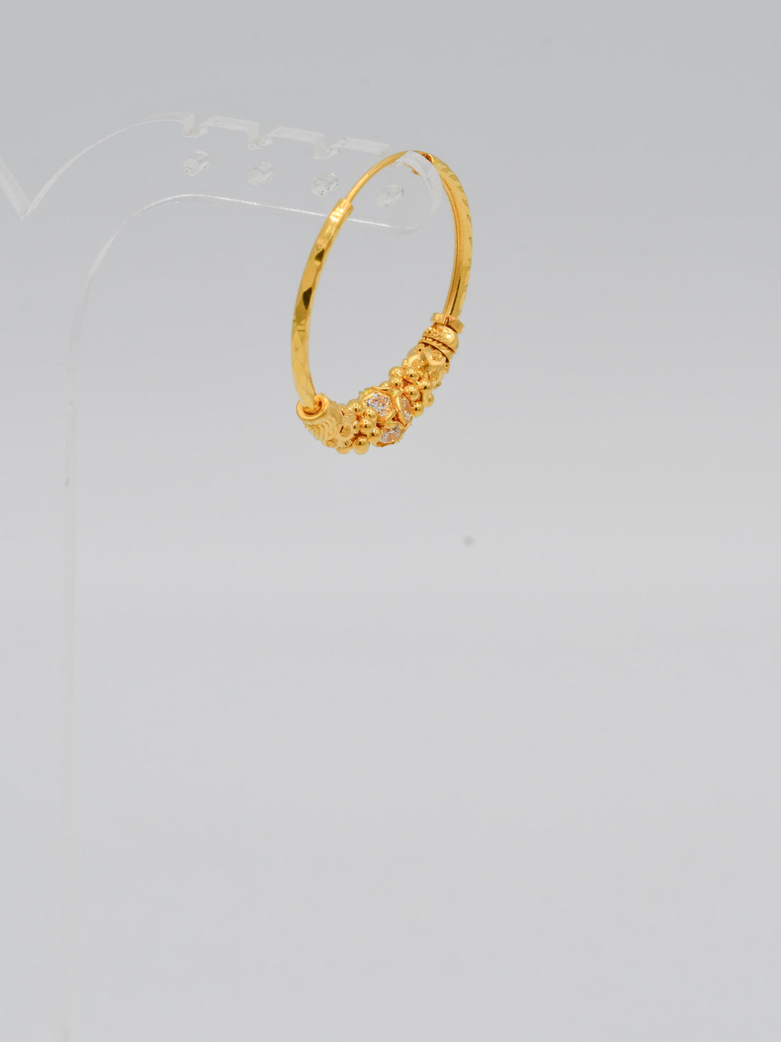 22ct Gold CZ Ball Bali - Roop Darshan