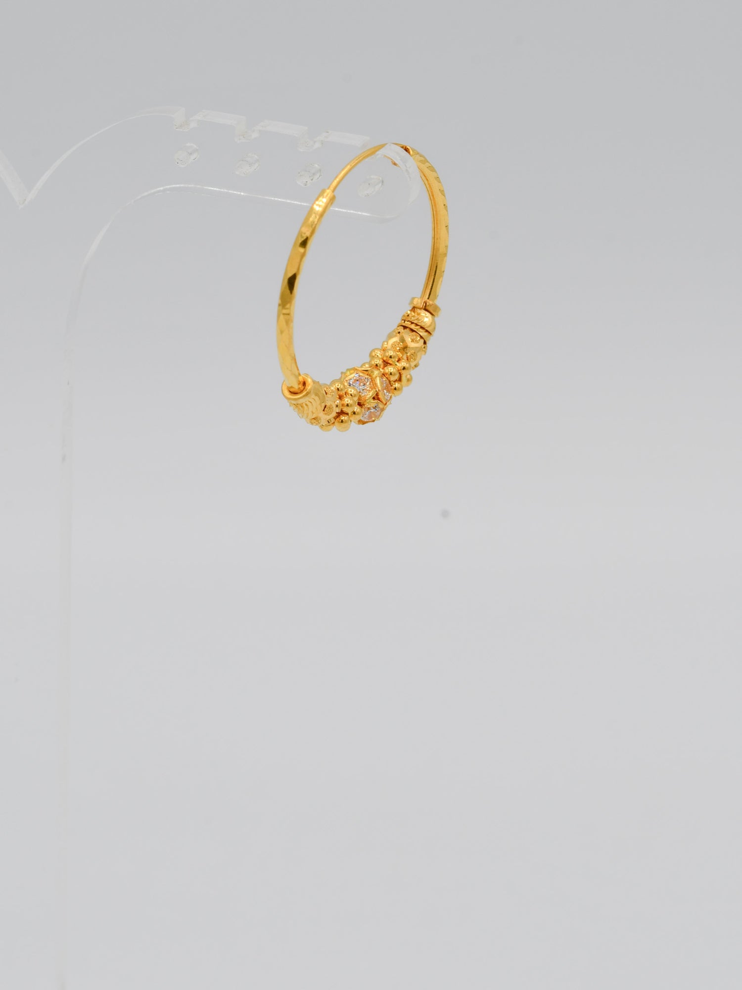 22ct Gold CZ Ball Bali - Roop Darshan