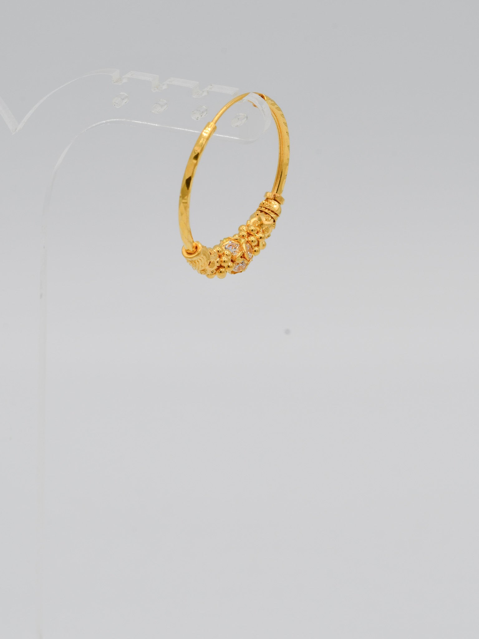 22ct Gold CZ Ball Bali - Roop Darshan