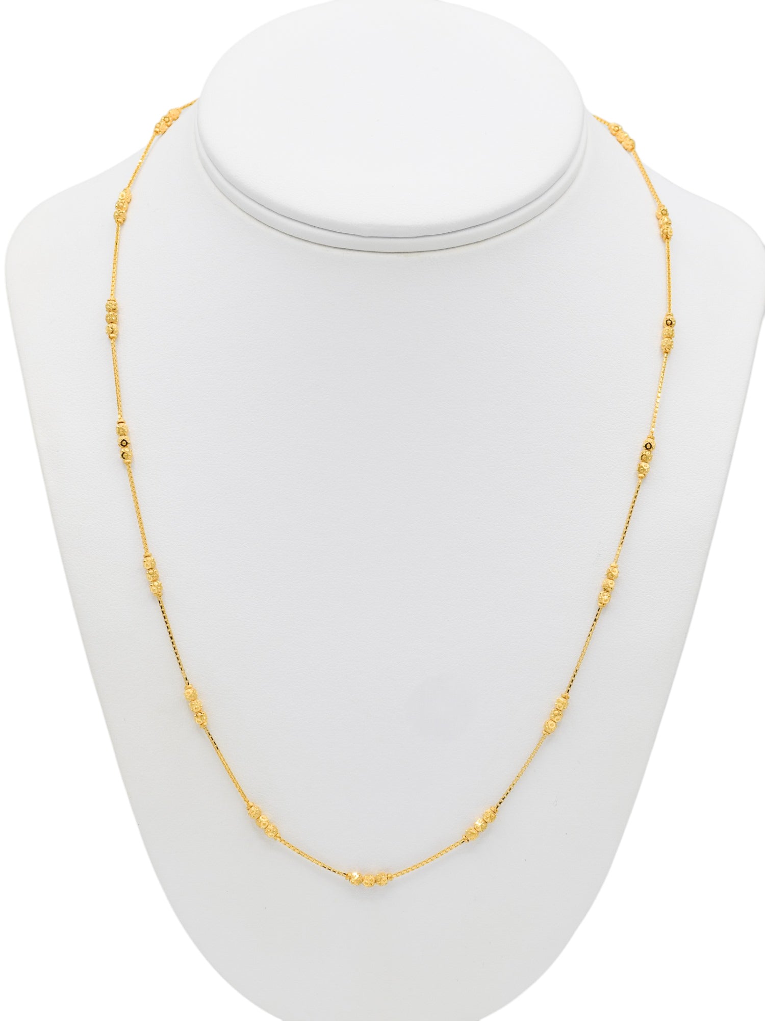 22ct Gold Ball Fancy Chain | Roop Darshan
