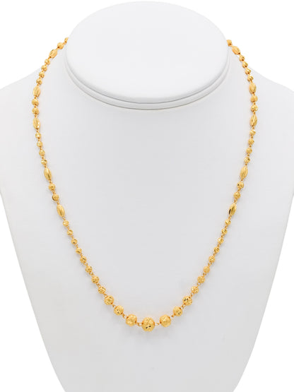 22ct Gold Ball Fancy Chain