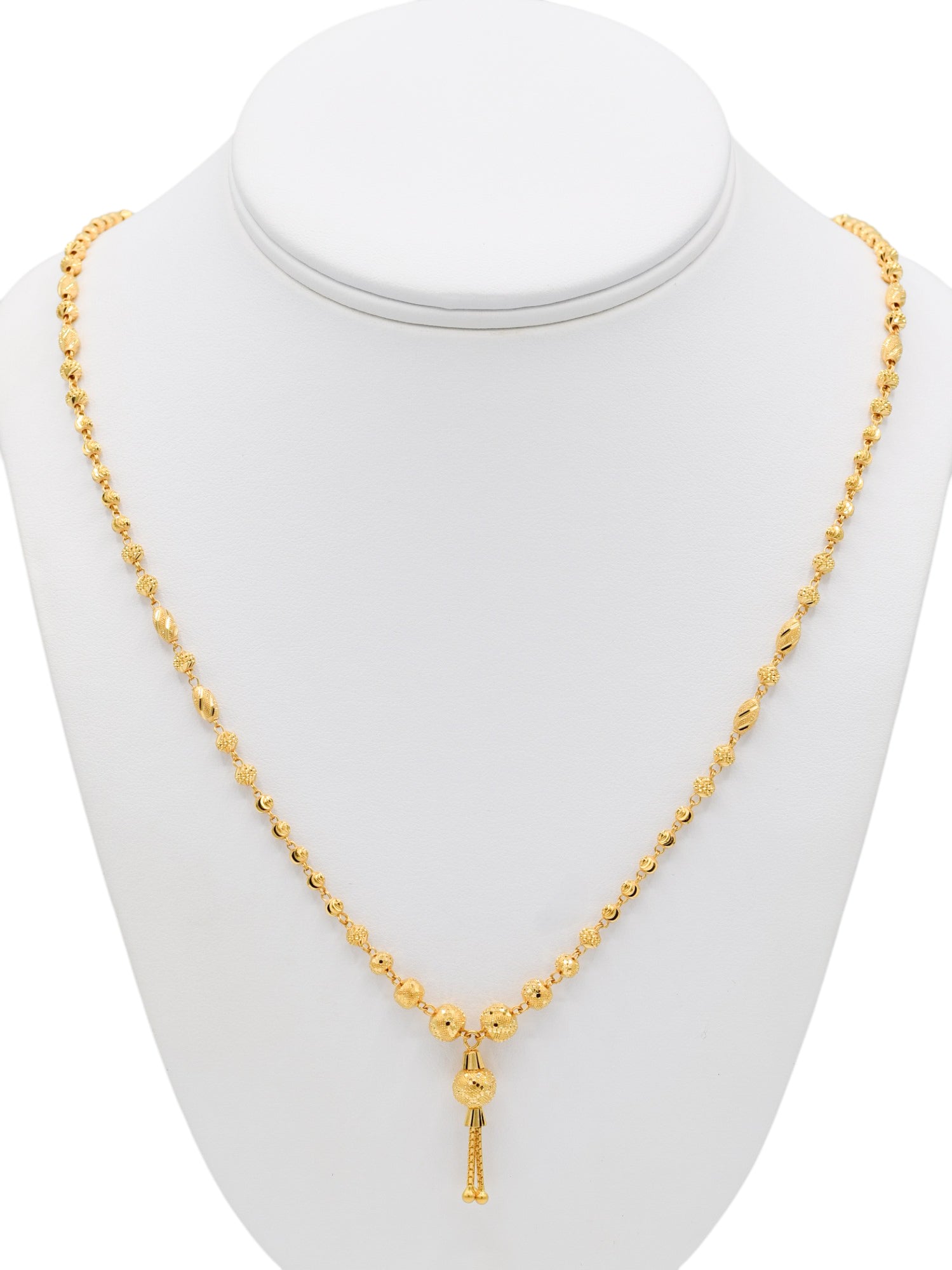 22ct Gold Ball Fancy Chain