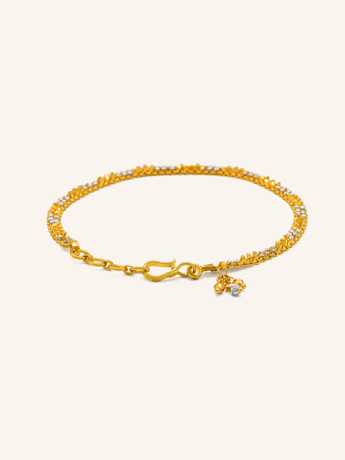 22ct Gold Two Tone Bracelet 8.26 GMS - Roop Darshan