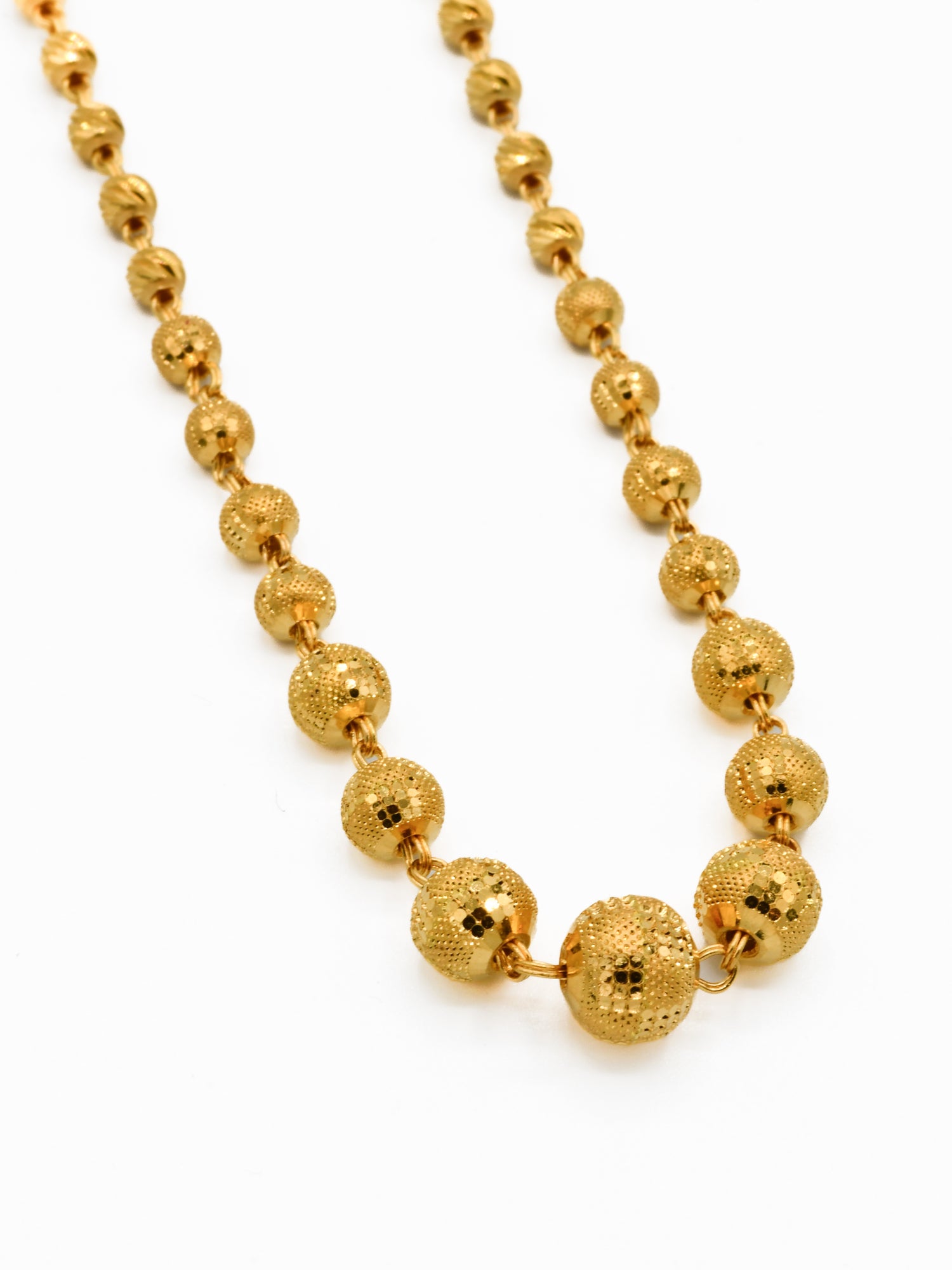 22ct Gold Ball Fancy Chain | Roop Darshan