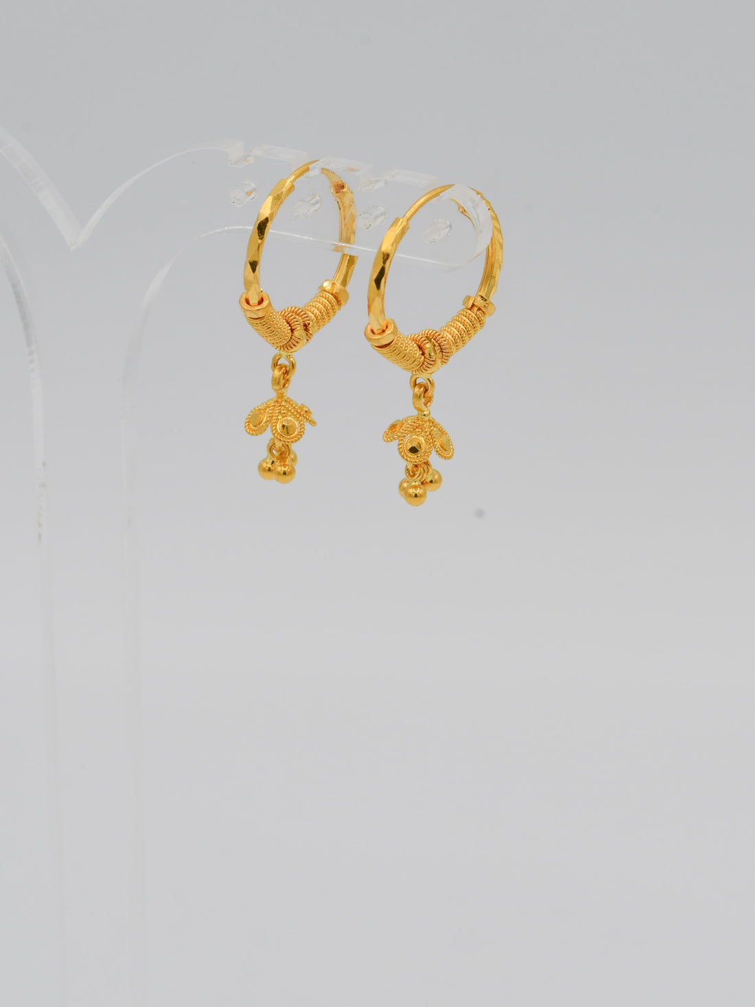 22ct Gold Jhumki Bali - Roop Darshan