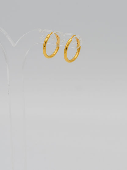 22ct Gold Plain Bali - Roop Darshan