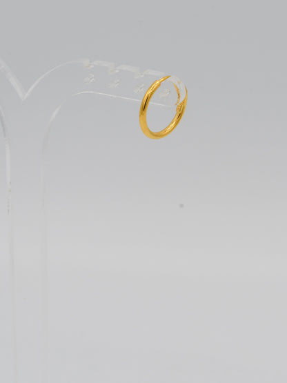 22ct Gold Plain Bali - Roop Darshan