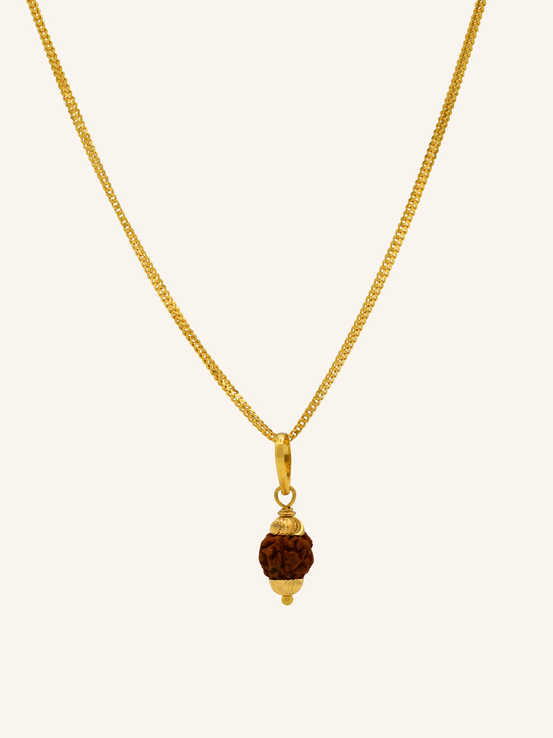 22ct Gold Rudraksha Pendant 0.95 GMS - Roop Darshan