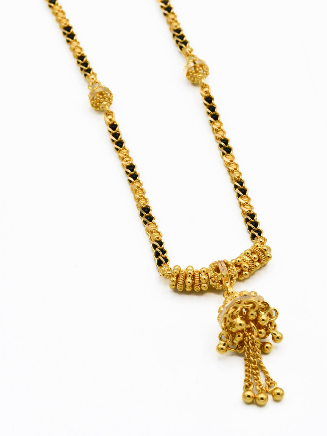 22ct Gold Ball Jhumki Mangal Sutra