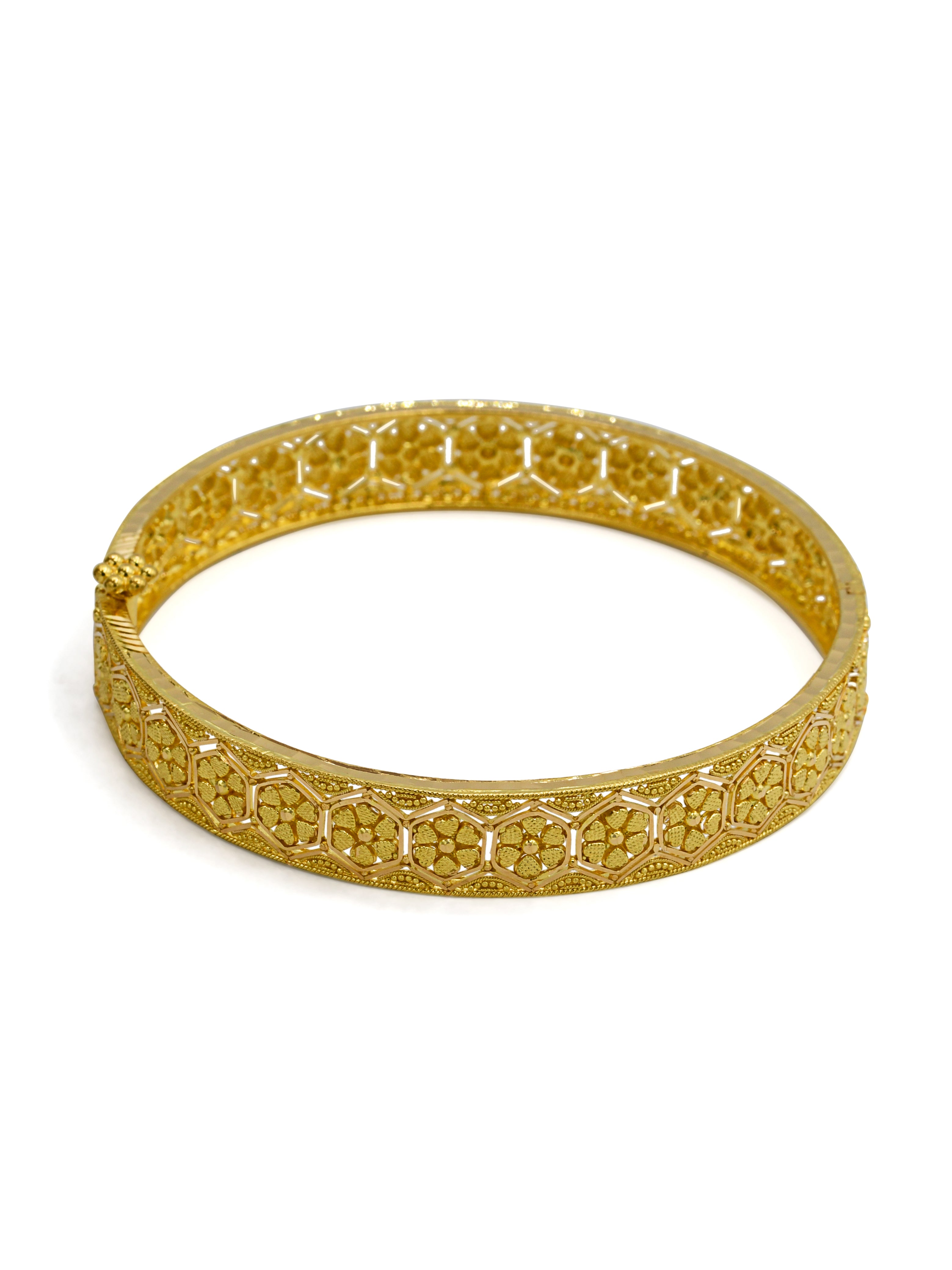 22ct Gold 2 Piece Bangle - Roop Darshan