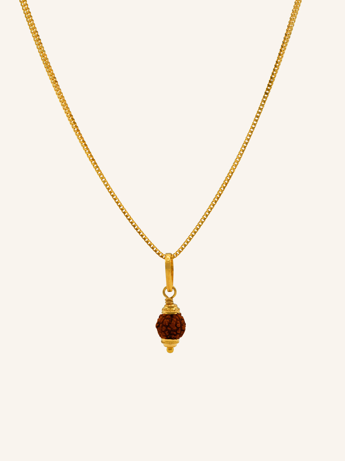22ct Gold Rudraksha Pendant 0.79 GMS - Roop Darshan