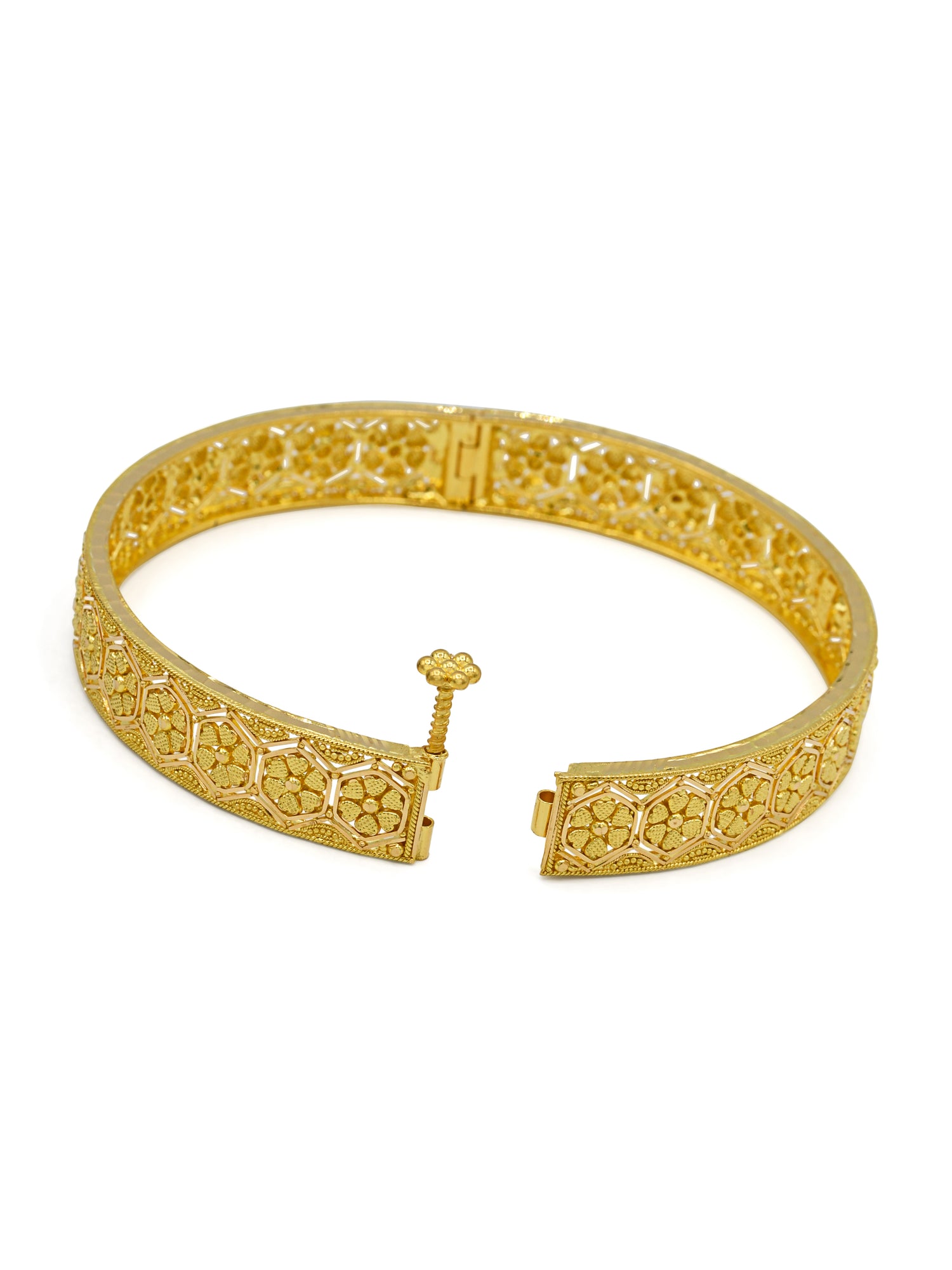 22ct Gold 2 Piece Bangle - Roop Darshan