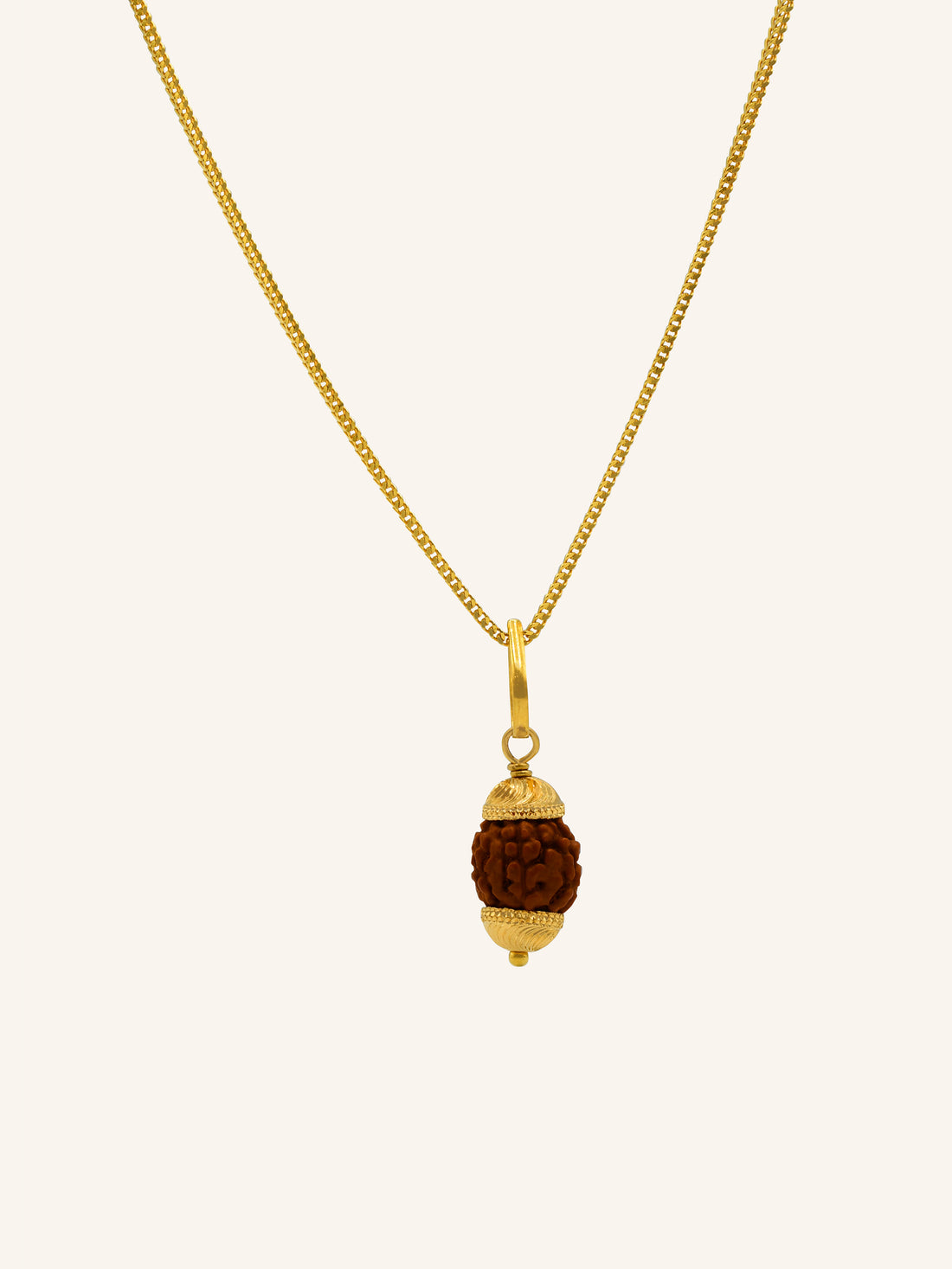 22ct Gold Rudraksha Pendant 1.59 GMS - Roop Darshan