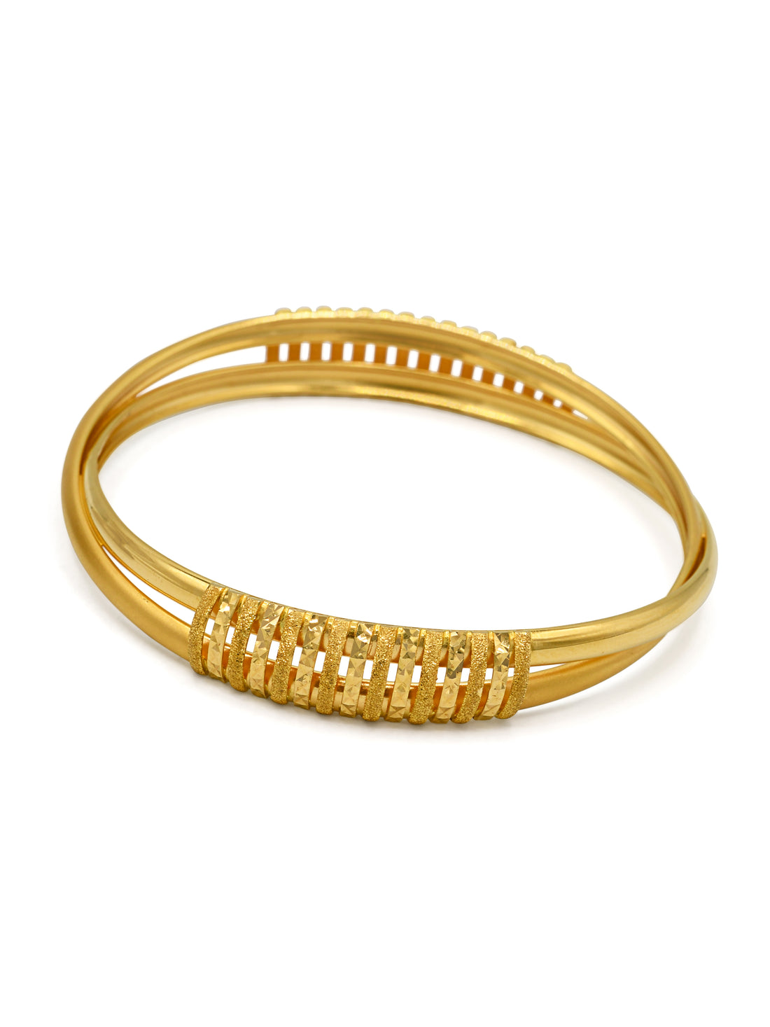 22ct Gold 2 Piece Bangle - Roop Darshan