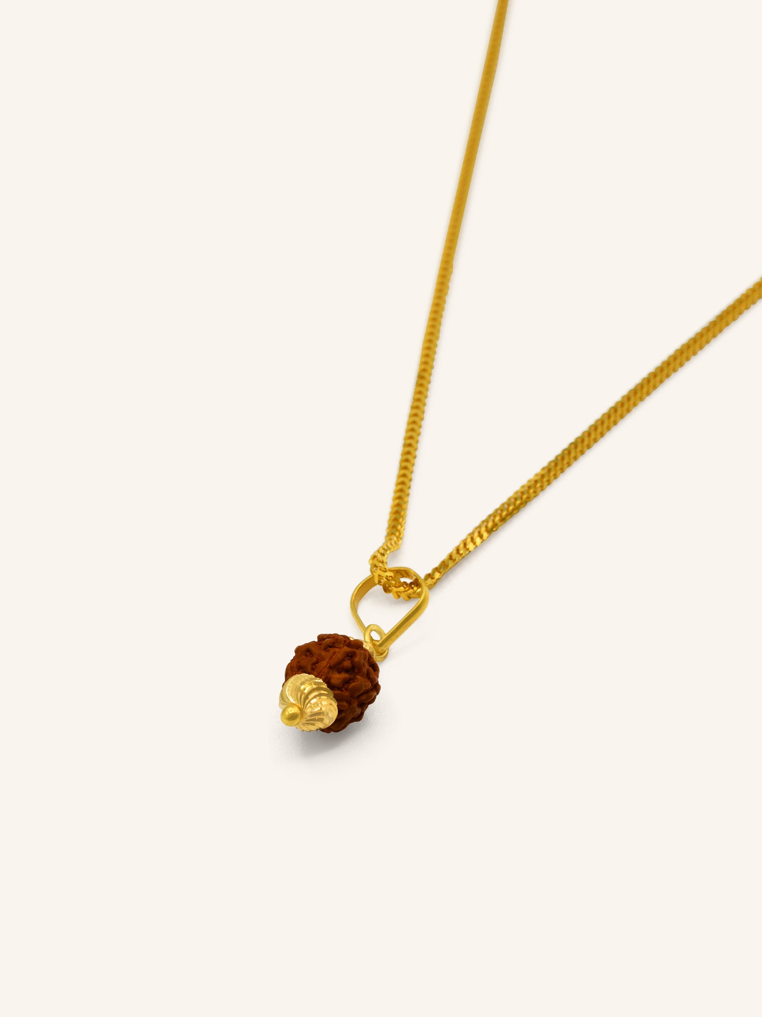 22ct Gold Rudraksha Pendant 0.95 GMS - Roop Darshan