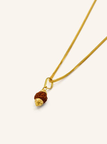 22ct Gold Rudraksha Pendant 0.92 GMS - Roop Darshan