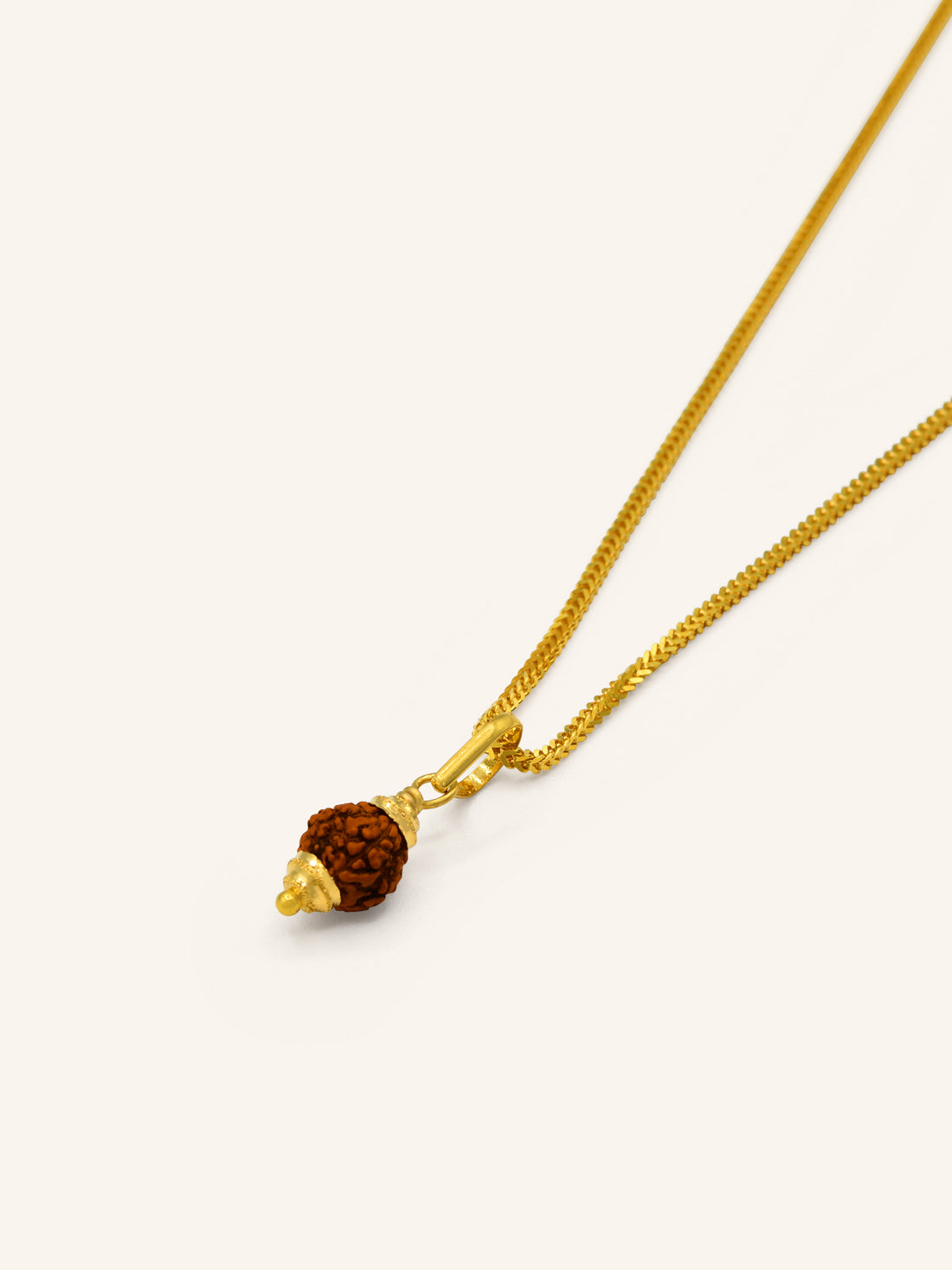 22ct Gold Rudraksha Pendant 0.79 GMS - Roop Darshan