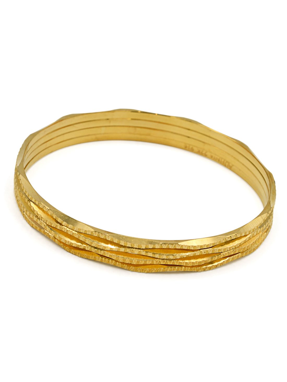 22ct Gold 4 Piece Bangle - Roop Darshan